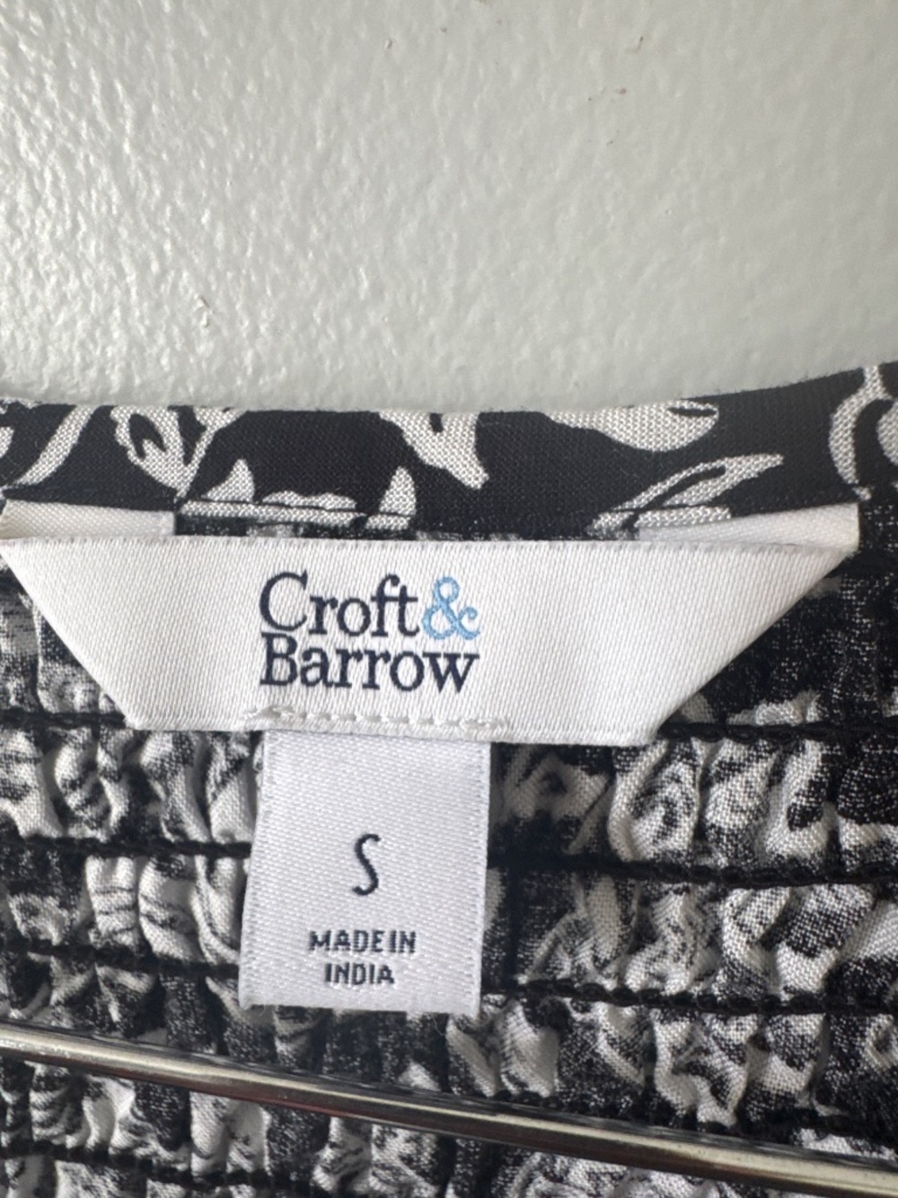 Croft and barrow floral long sleeve dress with pockets - Picture 3 of 5